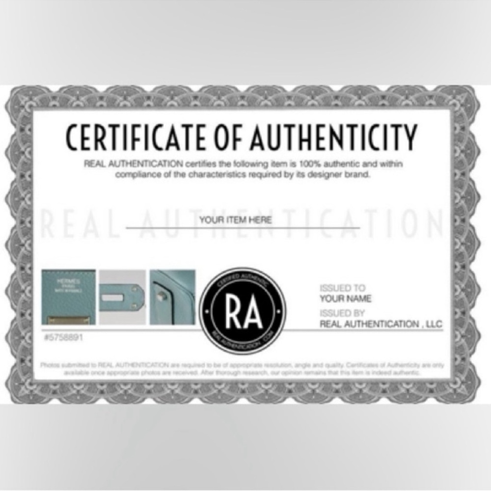 Certificate of Authenticity